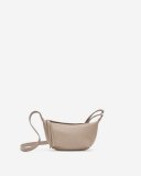Roots Small Crescent Bag Cloud - DESERT TAUPE