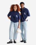 Roots RBA Oversized Short Sleeve Pocket Polo - NAVY BLAZER