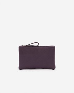Roots Medium Zip Pouch Cloud - DEEP PURPLE