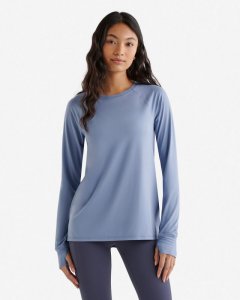 Roots Renew Long Sleeve Top 2.0 - SATIN BLUE