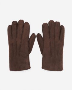 Roots Mens Shearling Glove - CHOCOLATE