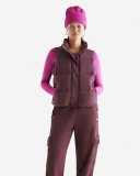 Roots Down Puffer Vest - DEEP MAROON