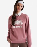Roots Organic Original Crew Sweatshirt - RETRO ROSE Roots Organic Original Crew Sweatshirt - RETRO ROSE