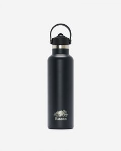 Roots Water Bottle - BLACK
