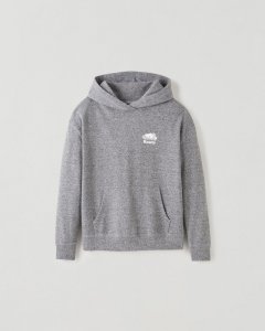 Roots Organic Cooper BF Kanga Hoodie - SALT & PEPPER