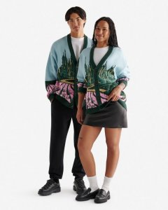 Roots X Wicked Emerald Cardigan - MULTI