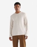 Roots Waffle Long Sleeve Crew - OATMEAL MIX