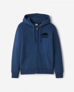 Roots Organic Original Full Zip Hoodie - MOONLIT OCEAN BLUE