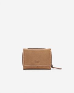 Roots Small Trifold Clutch Tribe - NATURAL