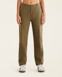 Roots Soft Twill Barrel Pant - DARK LODEN GREEN