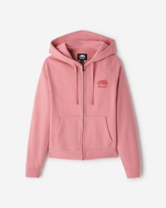 Roots Organic Original Relaxed Full Zip Hoodie - BRANDIED APRICOT