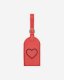 Roots Heart Luggage Tag Cervino - RACING RED/BLACK