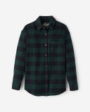 Roots Park Plaid Relaxed Shirt - VARSITY GREEN