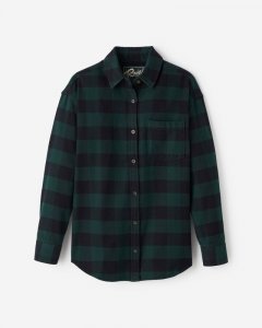 Roots Park Plaid Relaxed Shirt - VARSITY GREEN