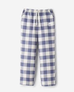 Roots Womens Park Plaid Pajama Pant - INK BLUE