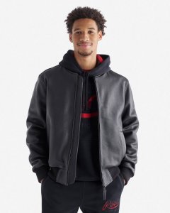 Roots Mens Flight Jacket - BLACK