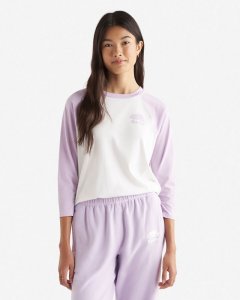Roots Womens Organic Cooper Baseball T-Shirt - ORCHID PETAL