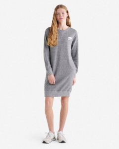 Roots Organic Cooper Long Sleeve Sweat Dress - SALT & PEPPER