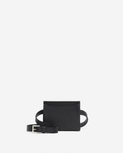 Roots Twinsie Belt Bag Cloud - BLACK