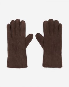 Roots Womens Shearling Glove - CHOCOLATE