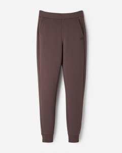 Roots Recover Essential Interlock Slim Jogger - CINDER BROWN