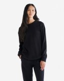 Roots Waffle Long Sleeve Top - BLACK