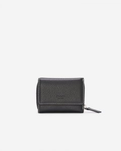 Roots Small Trifold Clutch Prince - BLACK