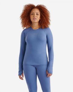 Roots Practice Peace Renew Long Sleeve Top - BLUE HORIZON
