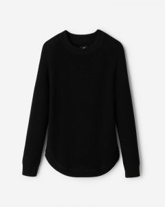 Roots Sycamore Shaker Crew Sweater - BLACK