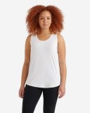 Roots Renew Racer Tank - WHITE