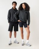 Roots Organic Original Half Zip Stein - BLACK PEPPER