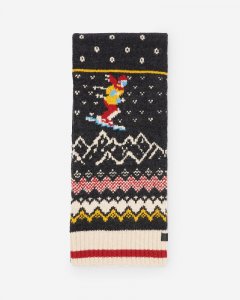Roots Nordic Cabin Scarf - BLACK MIX