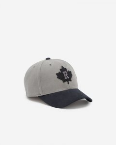 Roots Modern Leaf Roots Baseball Cap - GREY ORE