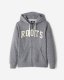 Roots Applique Full Zip Hoodie - SALT & PEPPER
