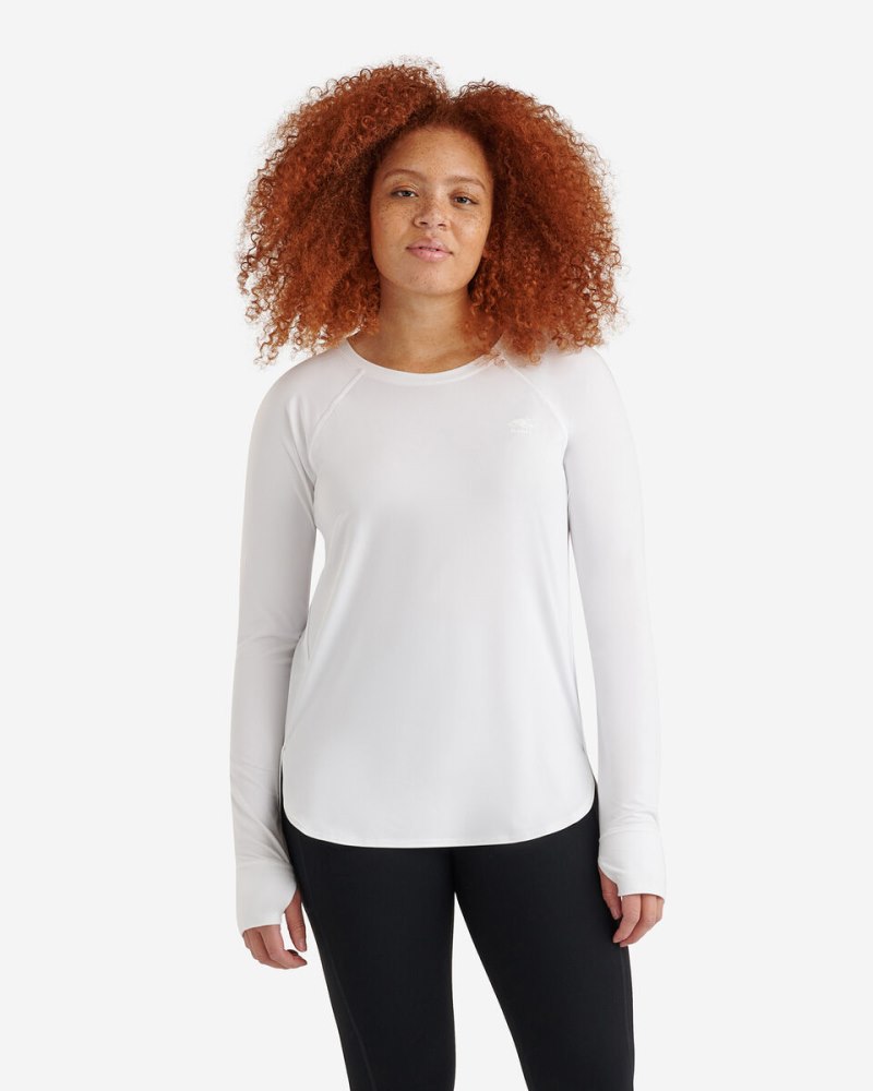 Roots Renew Long Sleeve Top - WHITE