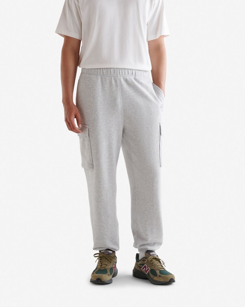 Roots Organic Cooper Relaxed Cargo Sweatpant - ATHLETIC GREY MIX