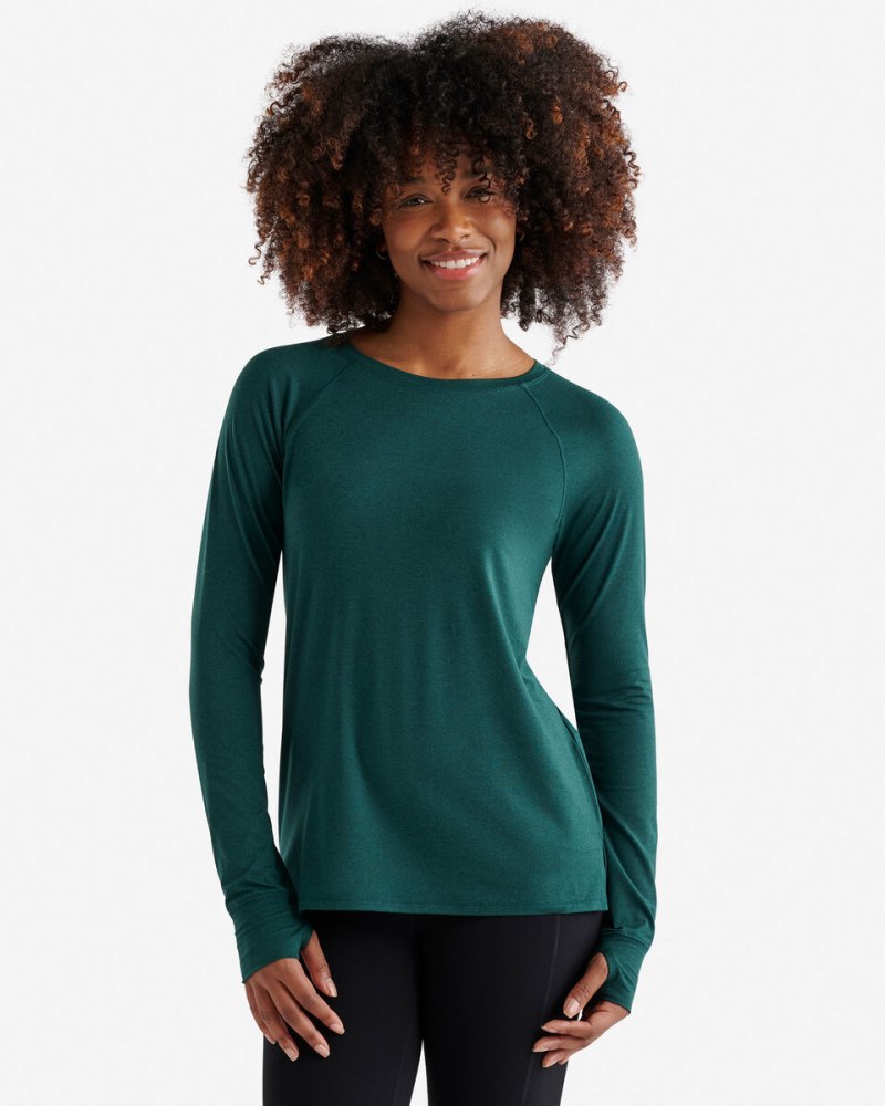 Roots Renew Long Sleeve Top 2.0 - VARSITY GREEN MIX