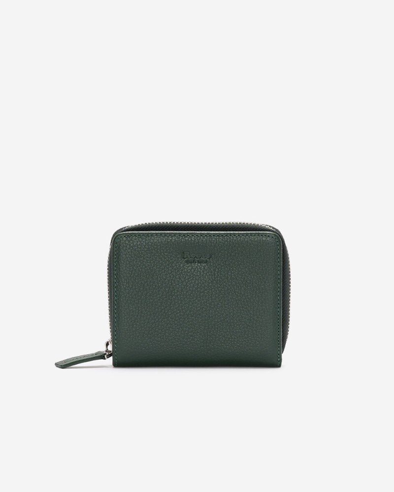 Roots Small Zip Around Clutch Cervino - FOREST GREEN