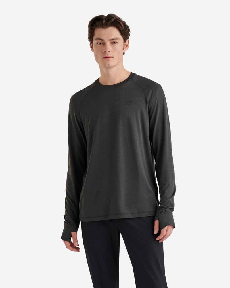 Roots Renew Long Sleeve T-shirt - BLACK PEPPER