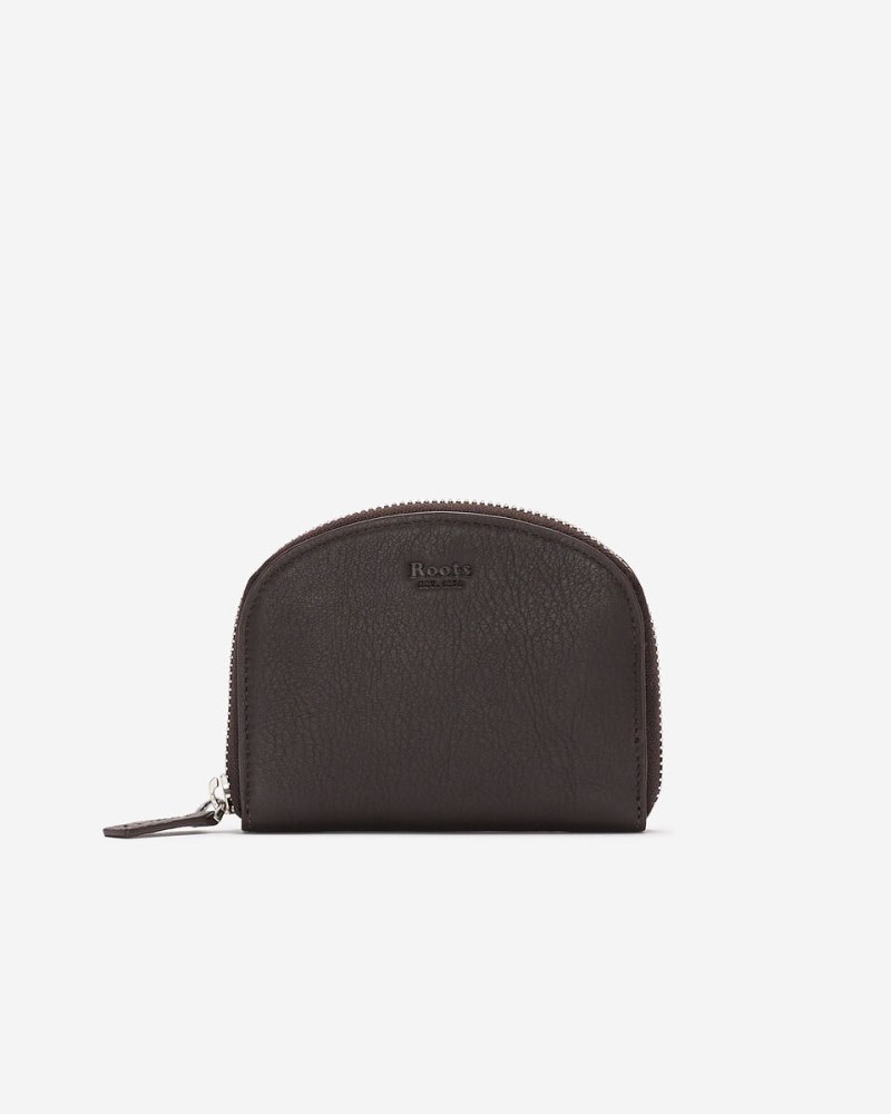 Roots Half Moon Wallet Cloud - ÉBÈNE