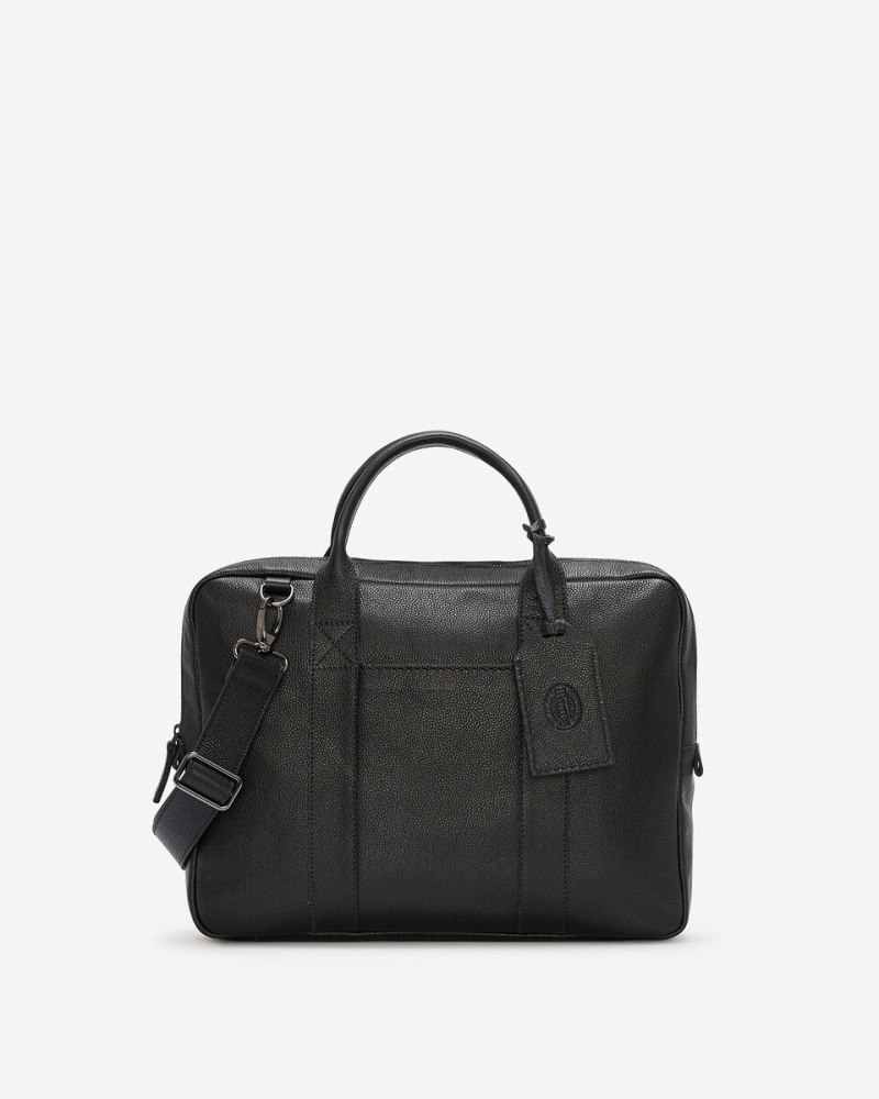 Roots Wellington Laptop Bag Cervino - BLACK