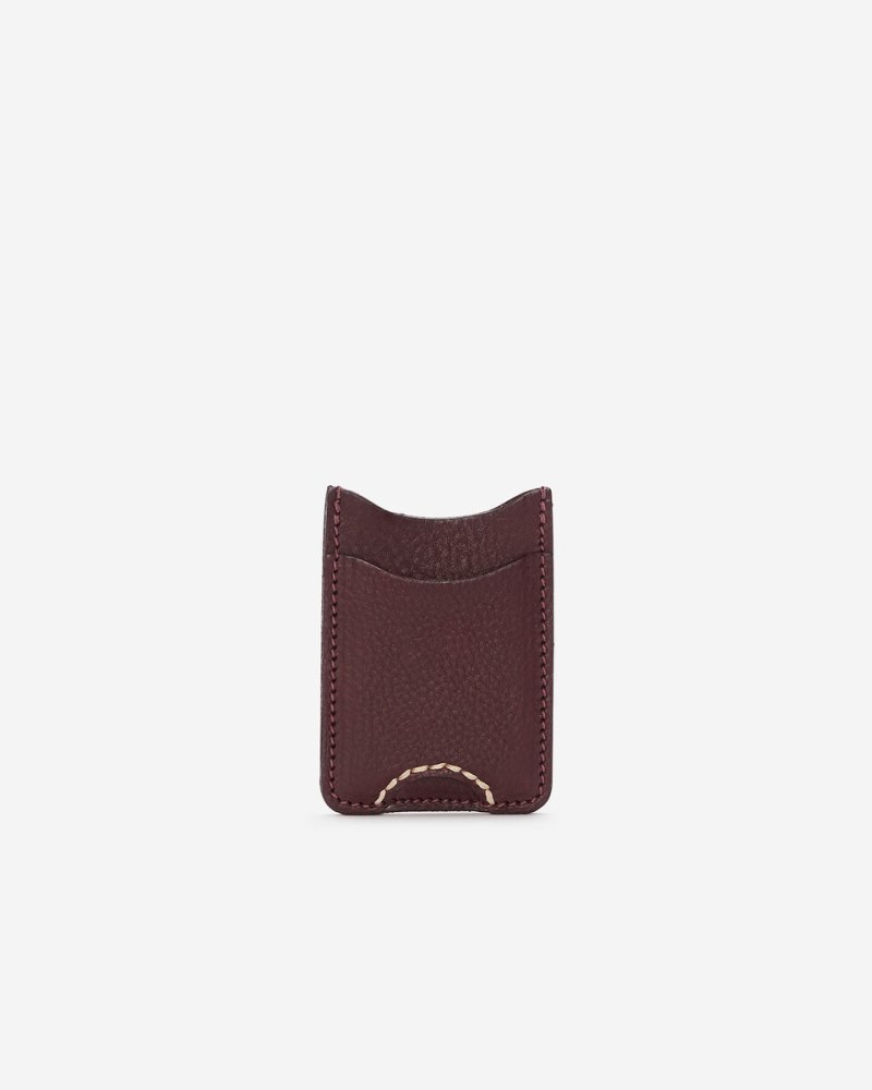 Roots Two Sided Card Holder Veg - CHIANTI
