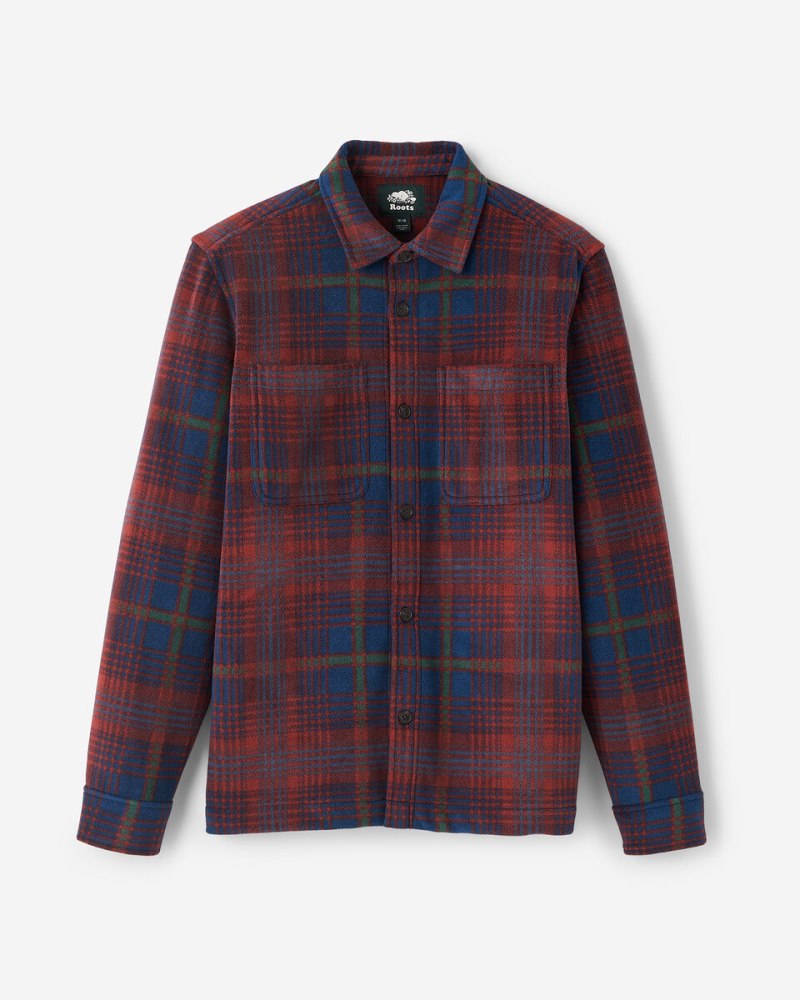 Roots Preston Microfleece Shirt - MOONLIT OCEAN BLUE
