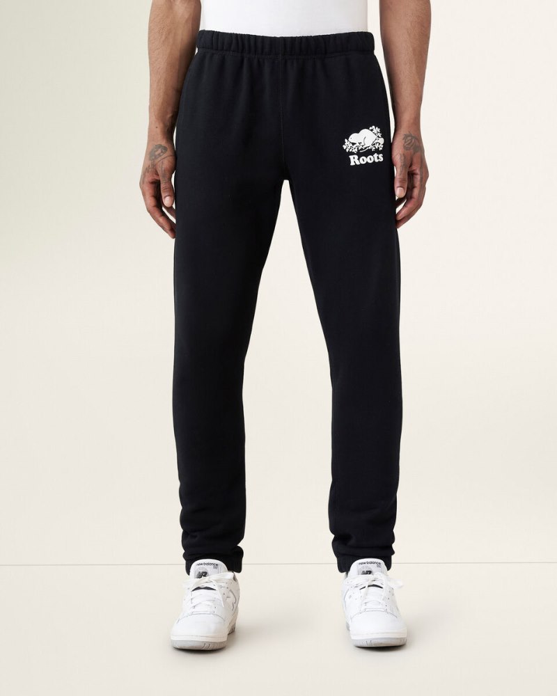 Roots Organic Original Sweatpant Short (29 Inch Inseam) - BLACK