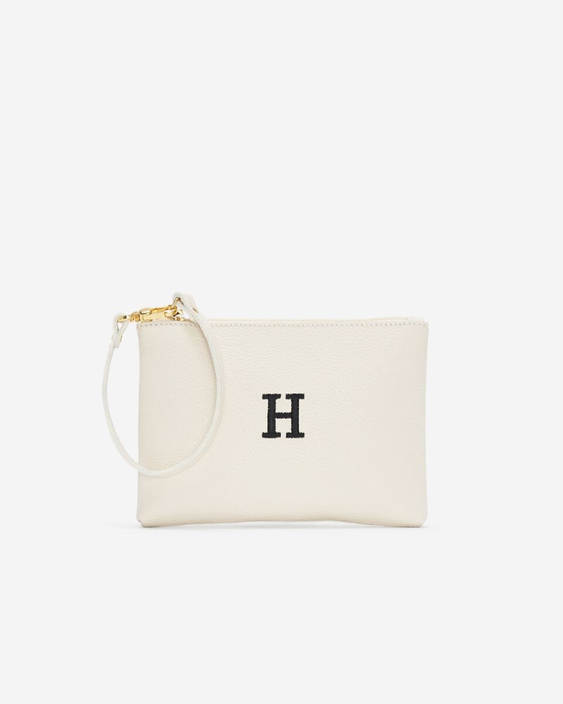 Roots Monogram Wristlet Ivory - H