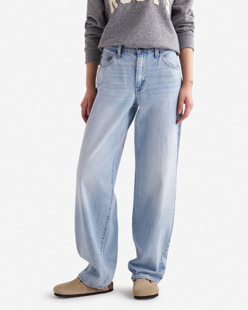Roots Levi's Baggy Dad Womens Jeans - LIGHT BLUE