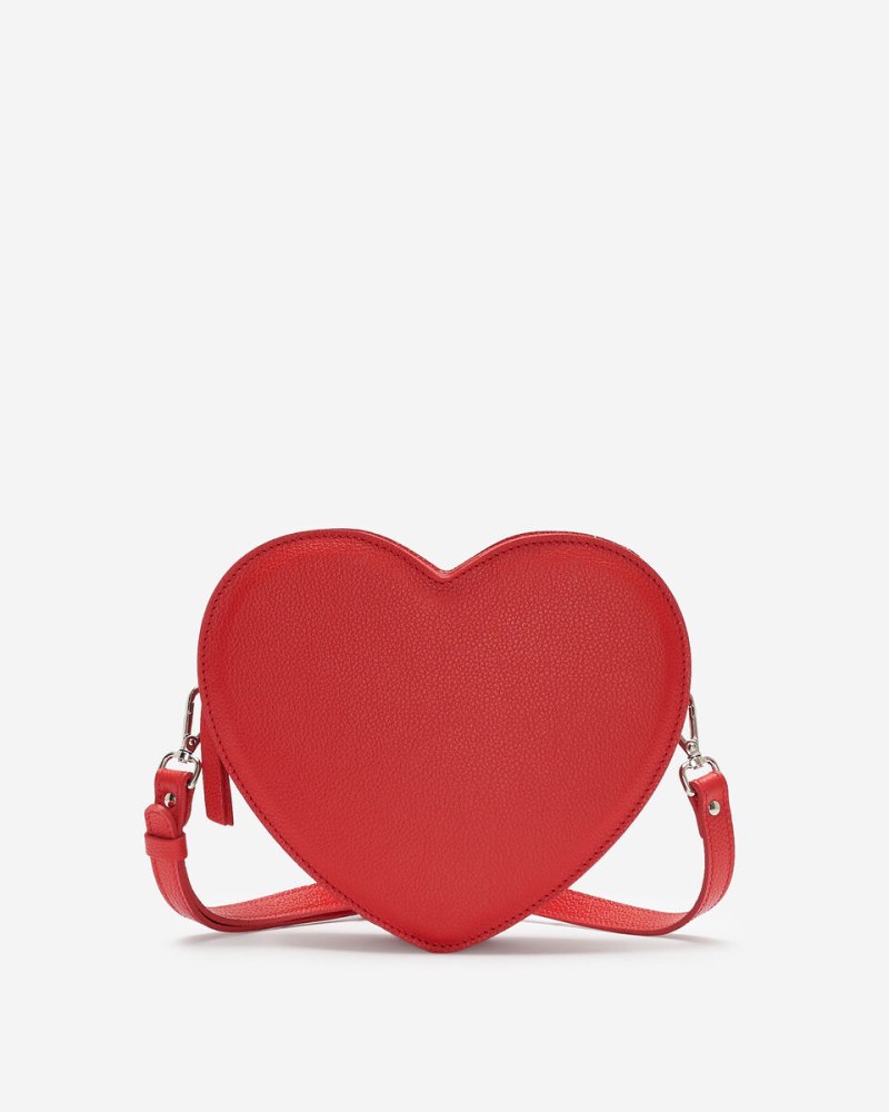 Roots Heart Crossbody Cervino - RACING RED