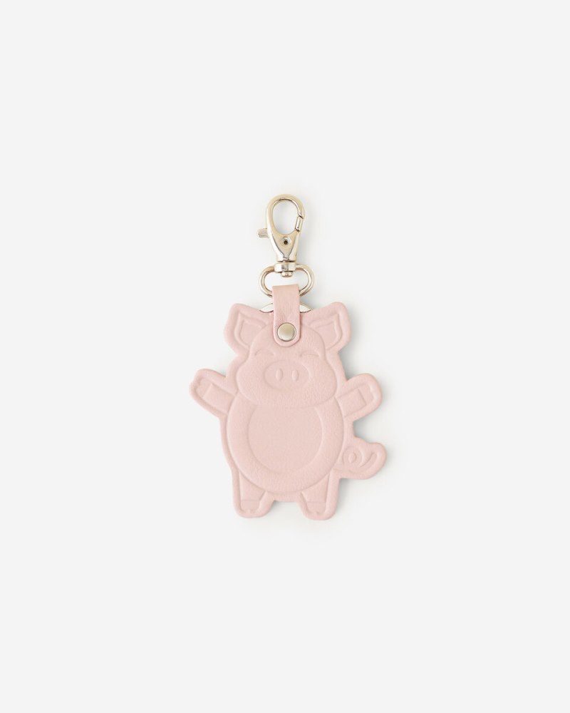 Roots Lunar New Year Pig Key Ring - PINK PEARL