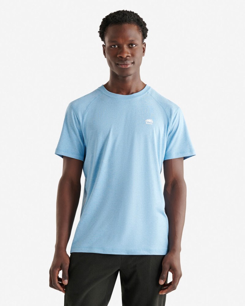 Roots Renew Short Sleeve T-Shirt - BLUE BIRD PEPPER