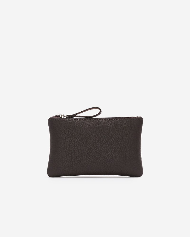 Roots Medium Zip Pouch Cloud - ÉBÈNE